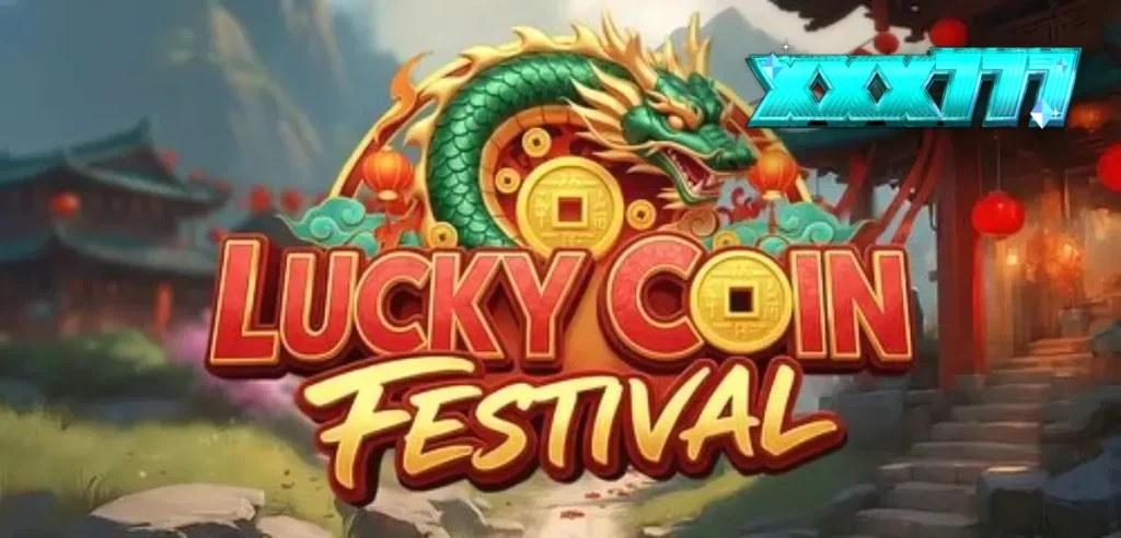 Lucky Coin Festival slot interface dengan elemen visual perayaan Asia